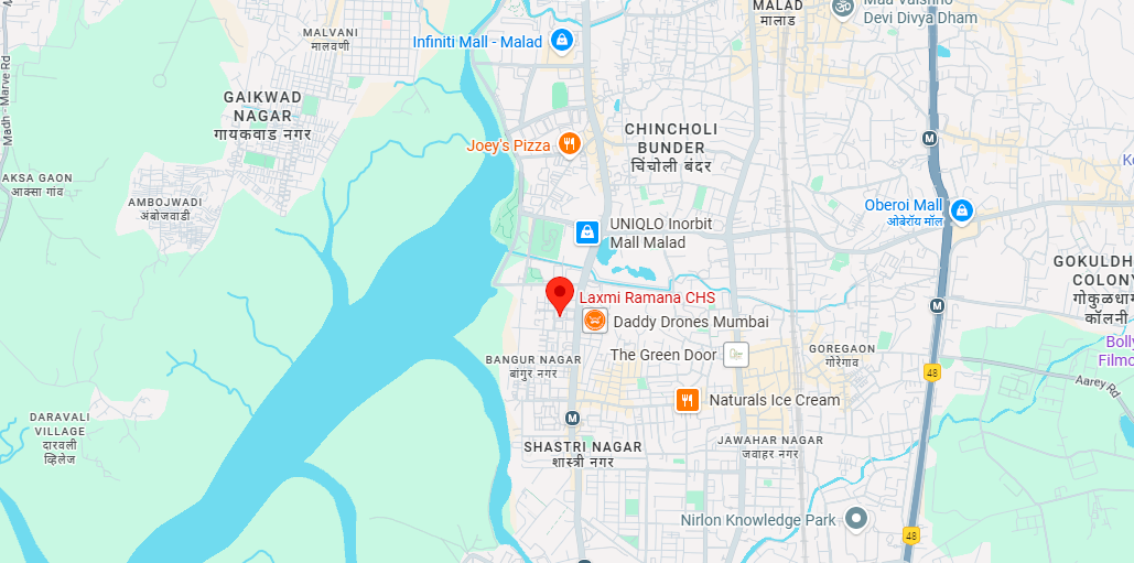 Location map and nearby landmarks of Arkade Evoke Bangur Nagar